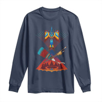Native American Indigenous Heritage Peyote Water Bird Long Sleeve Shirt - Wonder Print Shop