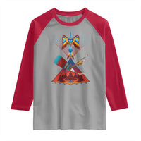 Native American Indigenous Heritage Peyote Water Bird Raglan Shirt - Wonder Print Shop