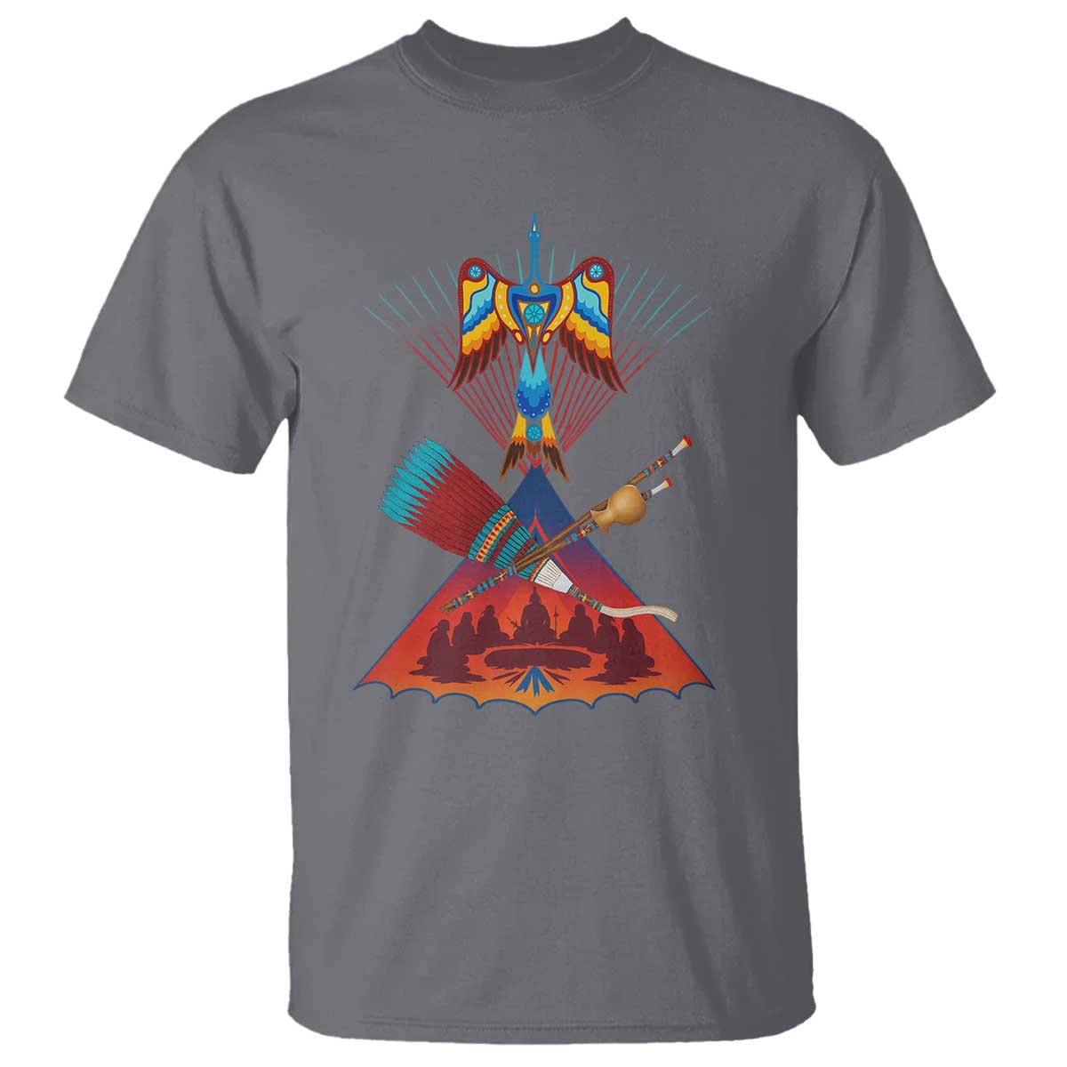 Native American Indigenous Heritage Peyote Water Bird T Shirt - Wonder Print Shop