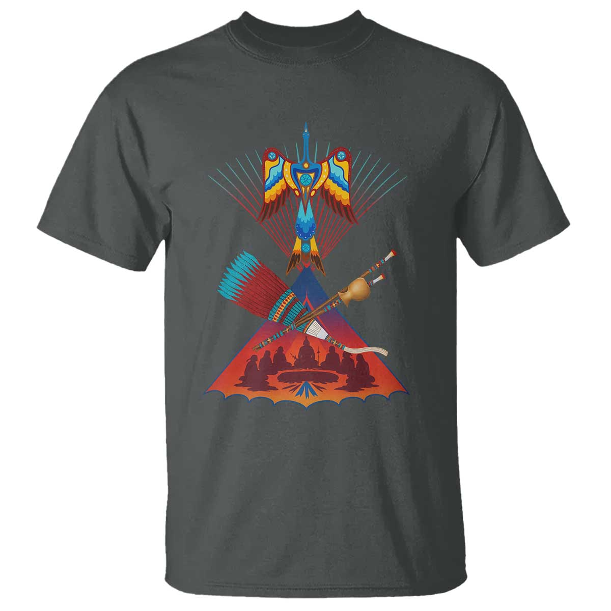 Native American Indigenous Heritage Peyote Water Bird T Shirt - Wonder Print Shop
