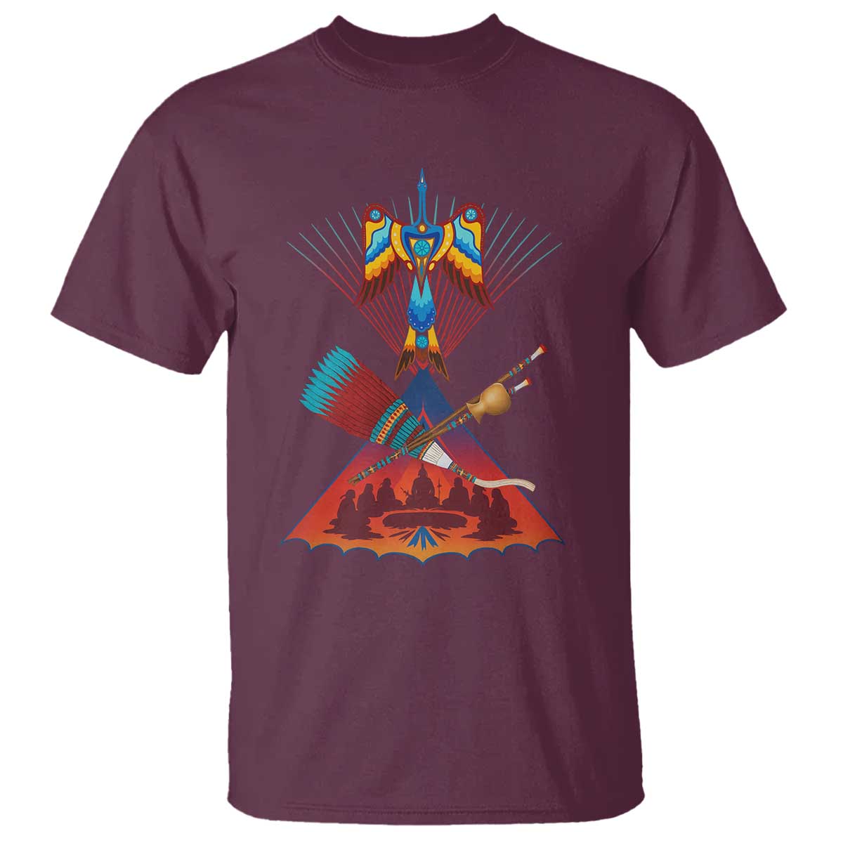 Native American Indigenous Heritage Peyote Water Bird T Shirt - Wonder Print Shop