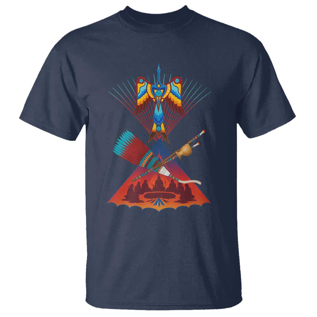 Native American Indigenous Heritage Peyote Water Bird T Shirt - Wonder Print Shop