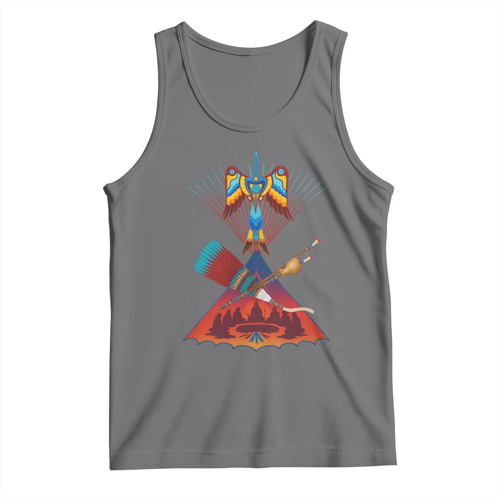 Native American Indigenous Heritage Peyote Water Bird Tank Top - Wonder Print Shop