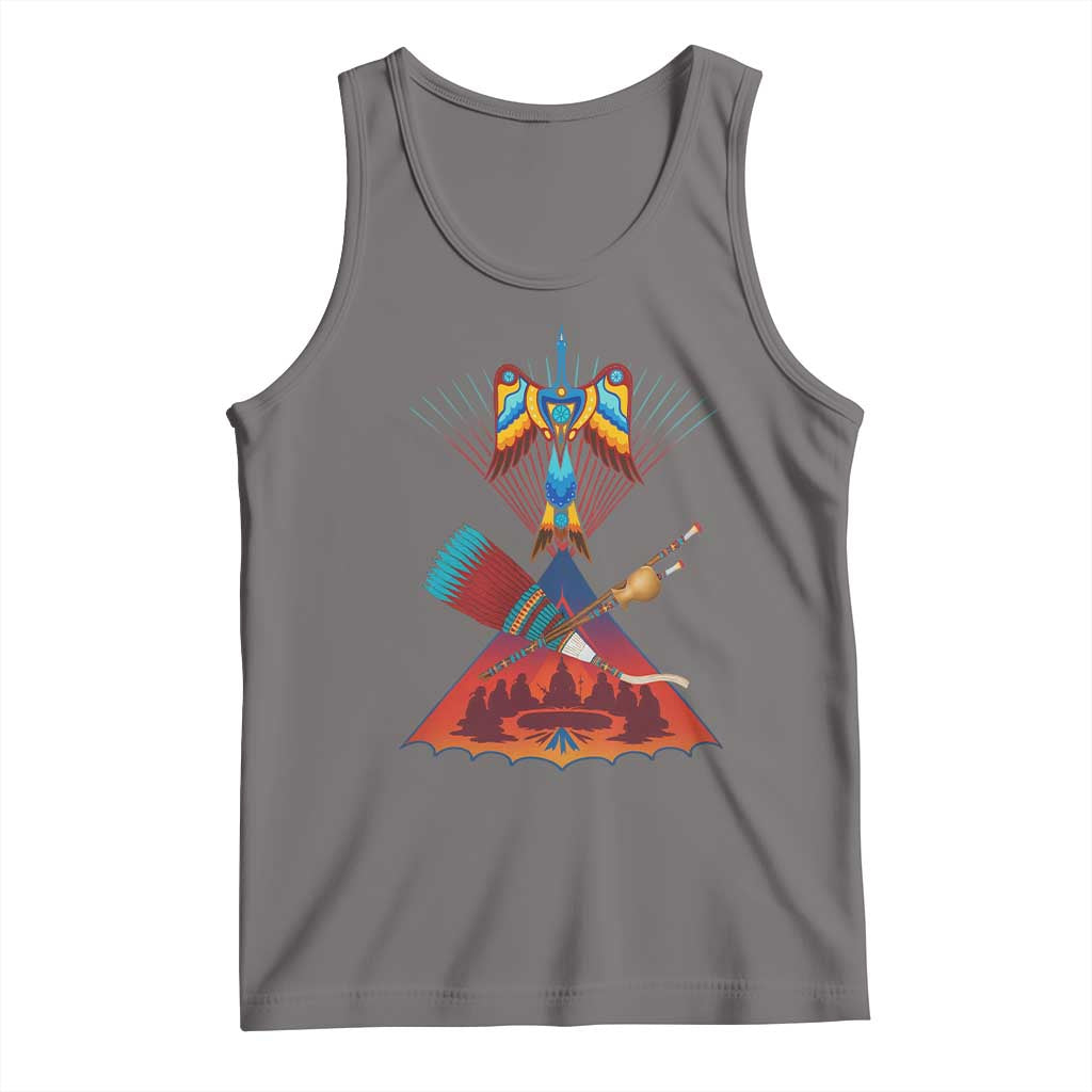 Native American Indigenous Heritage Peyote Water Bird Tank Top - Wonder Print Shop