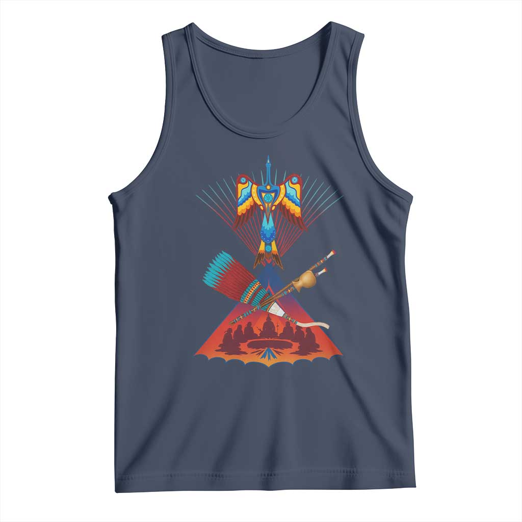 Native American Indigenous Heritage Peyote Water Bird Tank Top - Wonder Print Shop