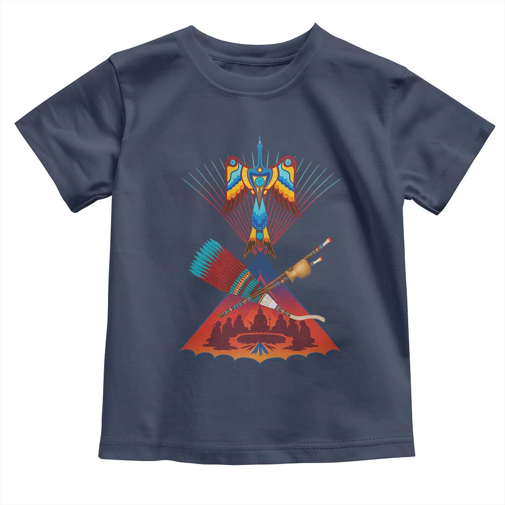 Native American Indigenous Heritage Peyote Water Bird Toddler T Shirt - Wonder Print Shop