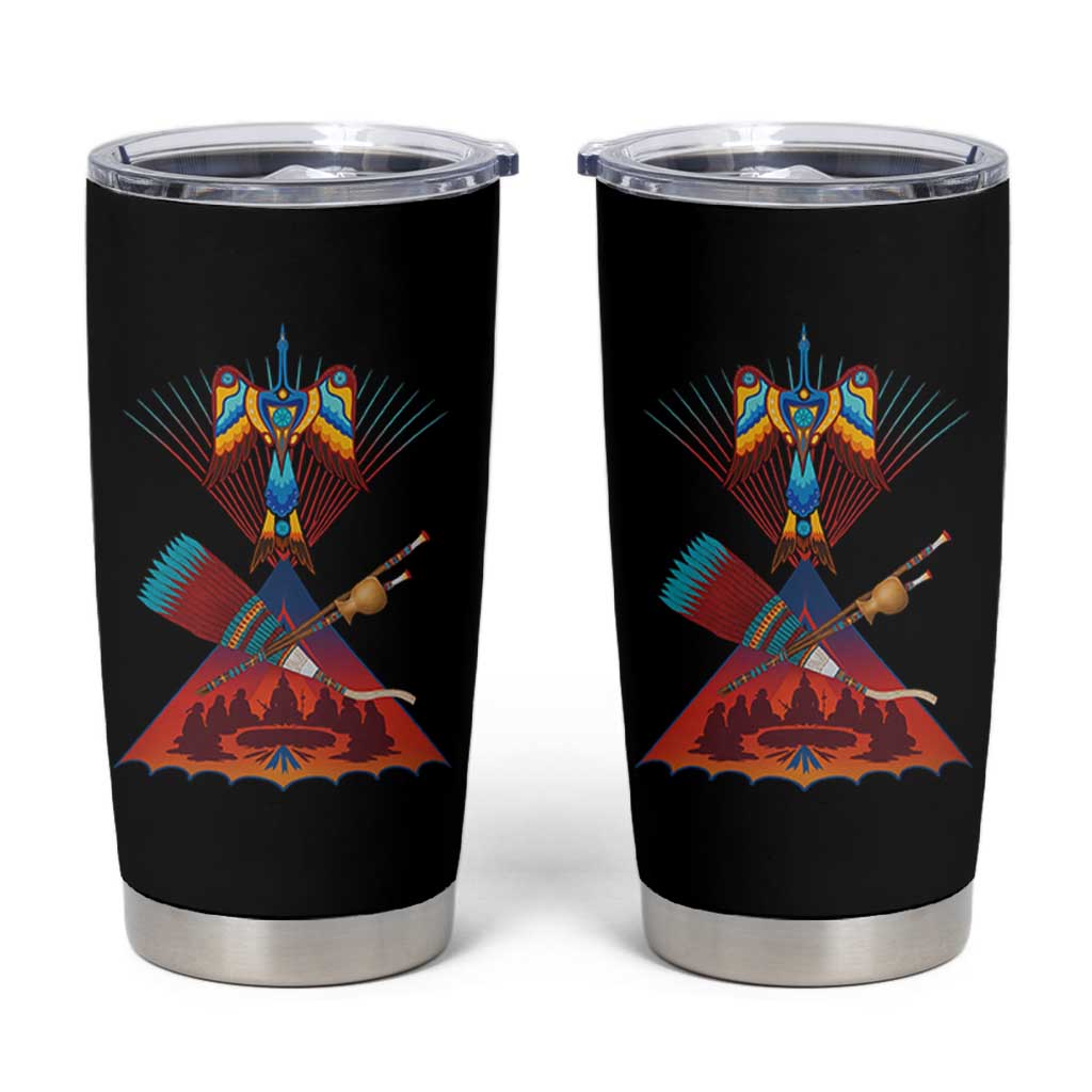 Native American Indigenous Heritage Peyote Water Bird Tumbler Cup - Wonder Print Shop