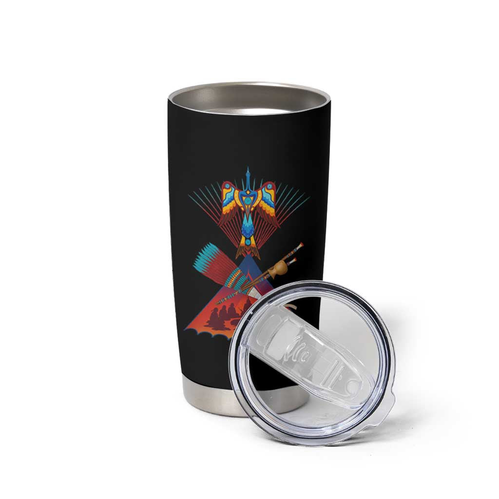 Native American Indigenous Heritage Peyote Water Bird Tumbler Cup - Wonder Print Shop