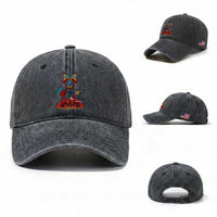 Native American Indigenous Heritage Peyote Water Bird Washed Cotton Baseball Cap