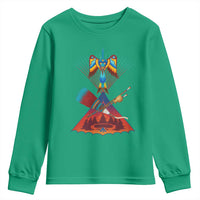 Native American Indigenous Heritage Peyote Water Bird Youth Sweatshirt - Wonder Print Shop