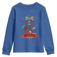 Native American Indigenous Heritage Peyote Water Bird Youth Sweatshirt - Wonder Print Shop