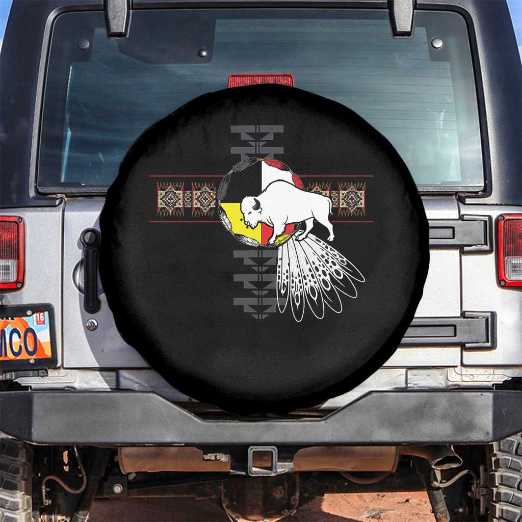 Native American White Buffalo Spare Tire Cover Seven Sacred Grandfather Teachings - Wonder Print Shop