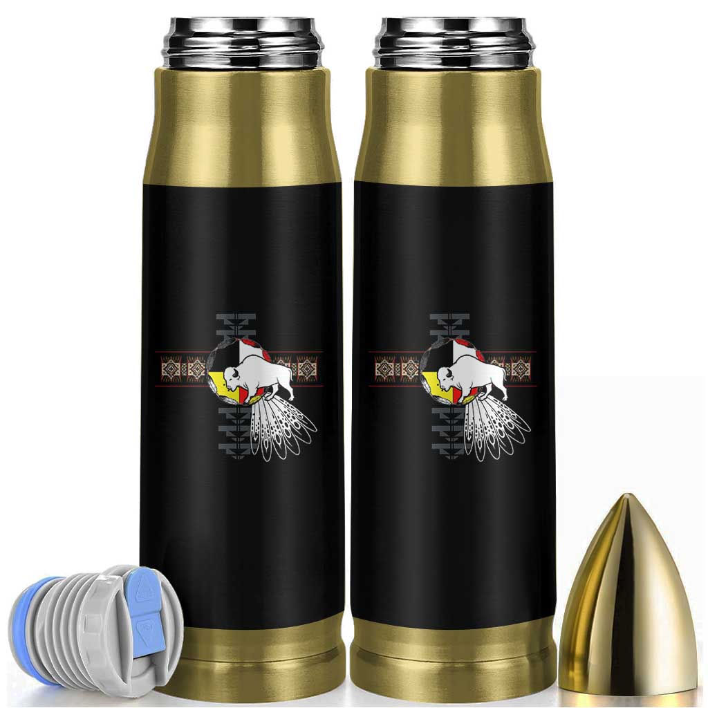 Native American White Buffalo Bullet Tumbler Seven Sacred Grandfather Teachings - Wonder Print Shop