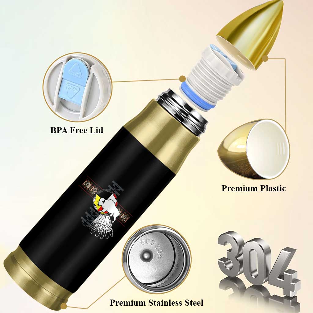 Native American White Buffalo Bullet Tumbler Seven Sacred Grandfather Teachings - Wonder Print Shop