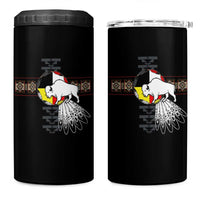 Native American White Buffalo 4 in 1 Can Cooler Tumbler Seven Sacred Grandfather Teachings - Wonder Print Shop