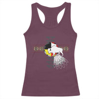 Native American White Buffalo Racerback Tank Top Seven Sacred Grandfather Teachings - Wonder Print Shop