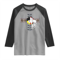Native American White Buffalo Raglan Shirt Seven Sacred Grandfather Teachings - Wonder Print Shop