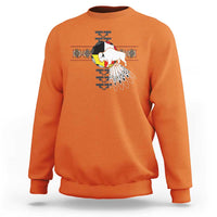 Native American White Buffalo Sweatshirt Seven Sacred Grandfather Teachings - Wonder Print Shop