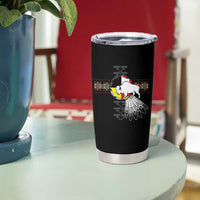 Native American White Buffalo Tumbler Cup Seven Sacred Grandfather Teachings - Wonder Print Shop