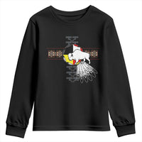 Native American White Buffalo Youth Sweatshirt Seven Sacred Grandfather Teachings - Wonder Print Shop