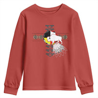 Native American White Buffalo Youth Sweatshirt Seven Sacred Grandfather Teachings - Wonder Print Shop