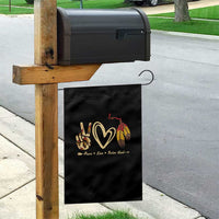 Peace Love Native Blood Garden Flag Native American Feathers - Wonder Print Shop