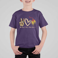 Peace Love Native Blood T Shirt For Kid Native American Feathers - Wonder Print Shop