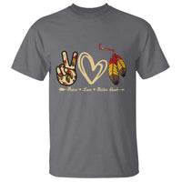 Peace Love Native Blood T Shirt Native American Feathers - Wonder Print Shop