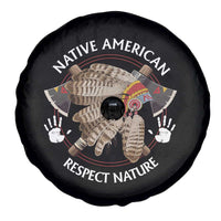 Native American Respect Nature Spare Tire Cover Indigenous Indian War Bonnet Tomahawks - Wonder Print Shop