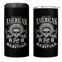 Native American Free Soul Ancient Heritage 4 in 1 Can Cooler Tumbler Vintage Indian American Chief - Wonder Print Shop