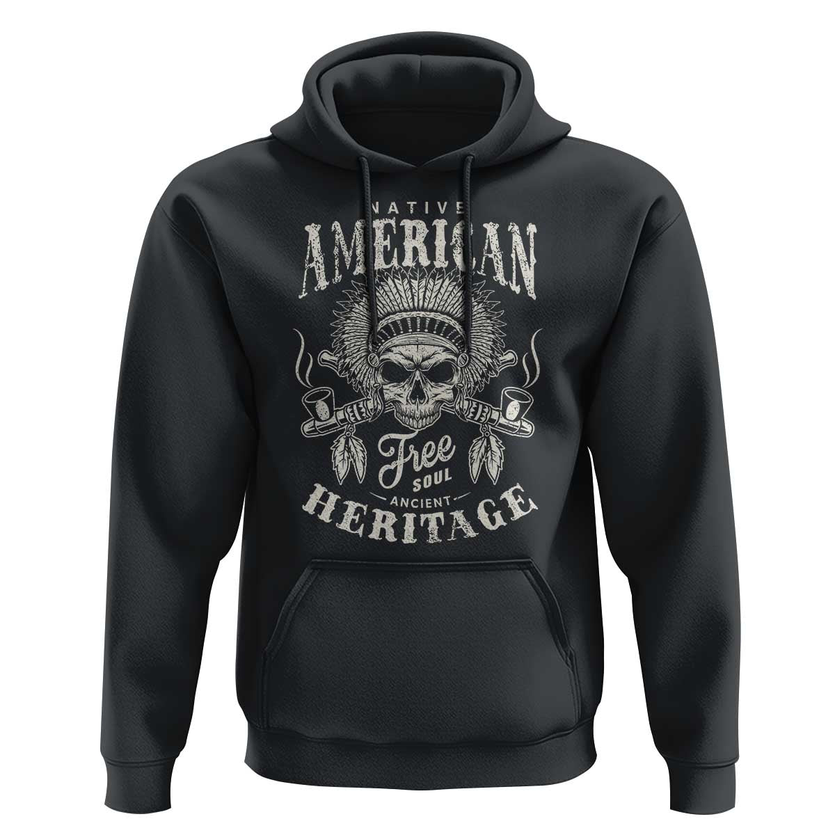 Native American Free Soul Ancient Heritage Hoodie Vintage Indian American Chief - Wonder Print Shop