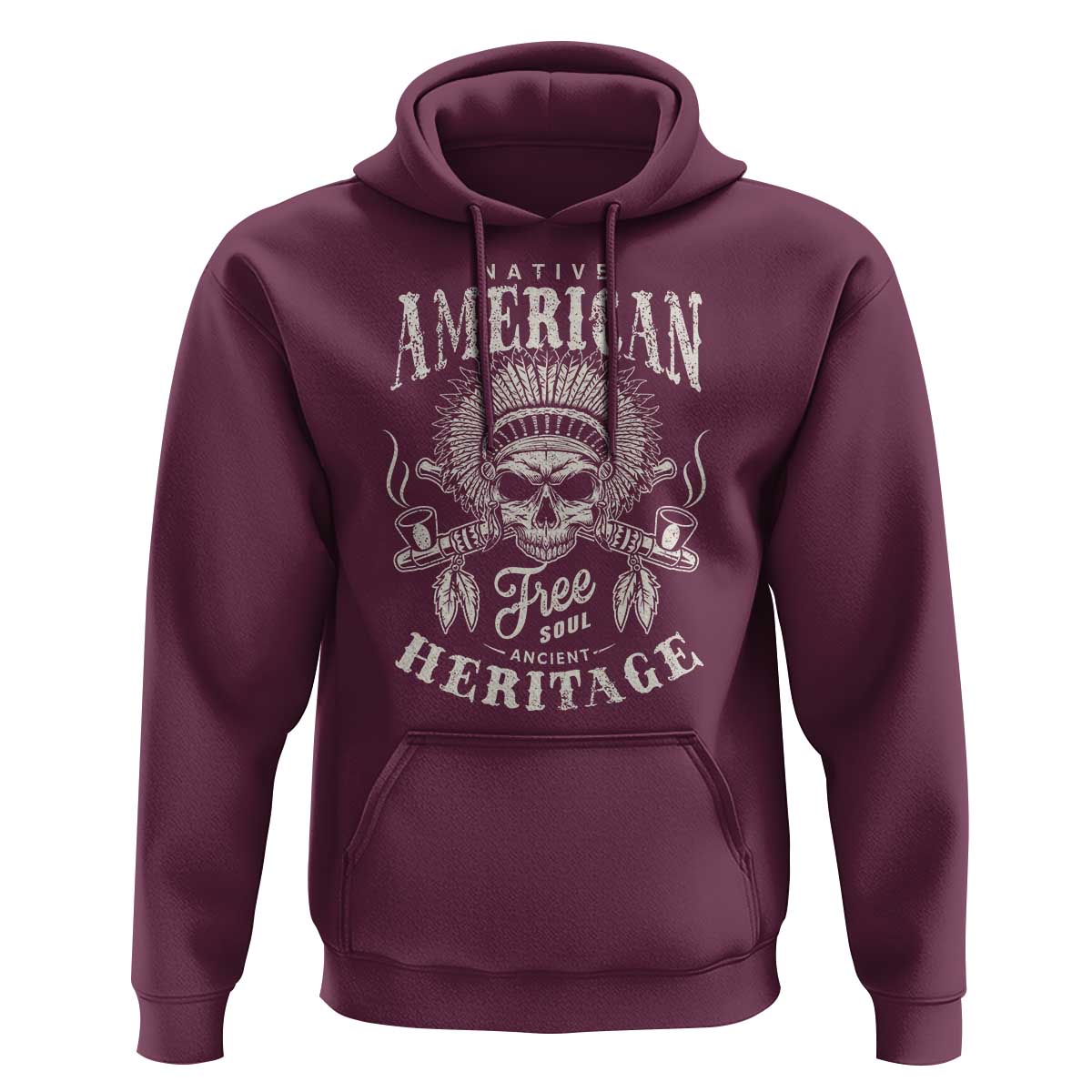 Native American Free Soul Ancient Heritage Hoodie Vintage Indian American Chief - Wonder Print Shop