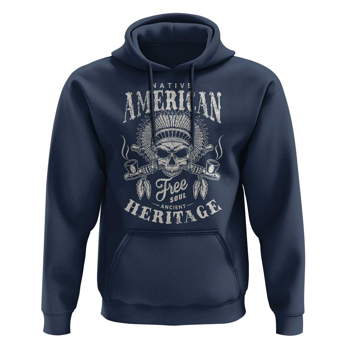 Native American Free Soul Ancient Heritage Hoodie Vintage Indian American Chief - Wonder Print Shop