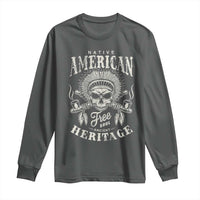 Native American Free Soul Ancient Heritage Long Sleeve Shirt Vintage Indian American Chief - Wonder Print Shop