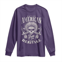 Native American Free Soul Ancient Heritage Long Sleeve Shirt Vintage Indian American Chief - Wonder Print Shop