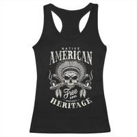 Native American Free Soul Ancient Heritage Racerback Tank Top Vintage Indian American Chief - Wonder Print Shop