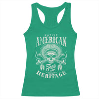 Native American Free Soul Ancient Heritage Racerback Tank Top Vintage Indian American Chief - Wonder Print Shop