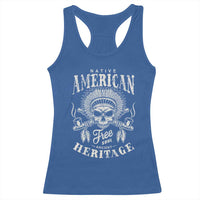 Native American Free Soul Ancient Heritage Racerback Tank Top Vintage Indian American Chief - Wonder Print Shop