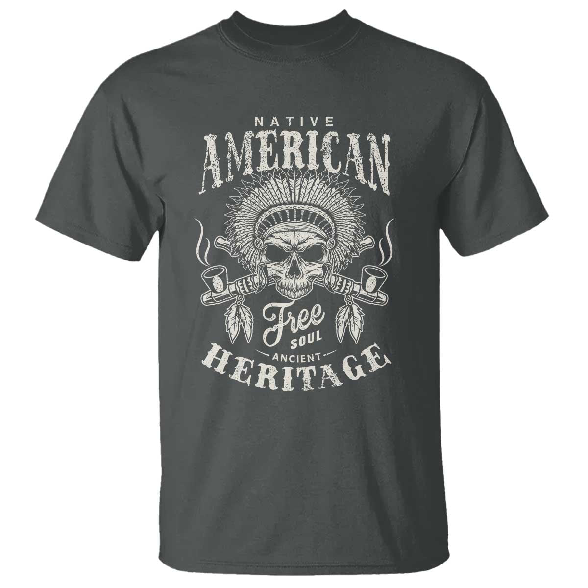 Native American Free Soul Ancient Heritage T Shirt Vintage Indian American Chief - Wonder Print Shop