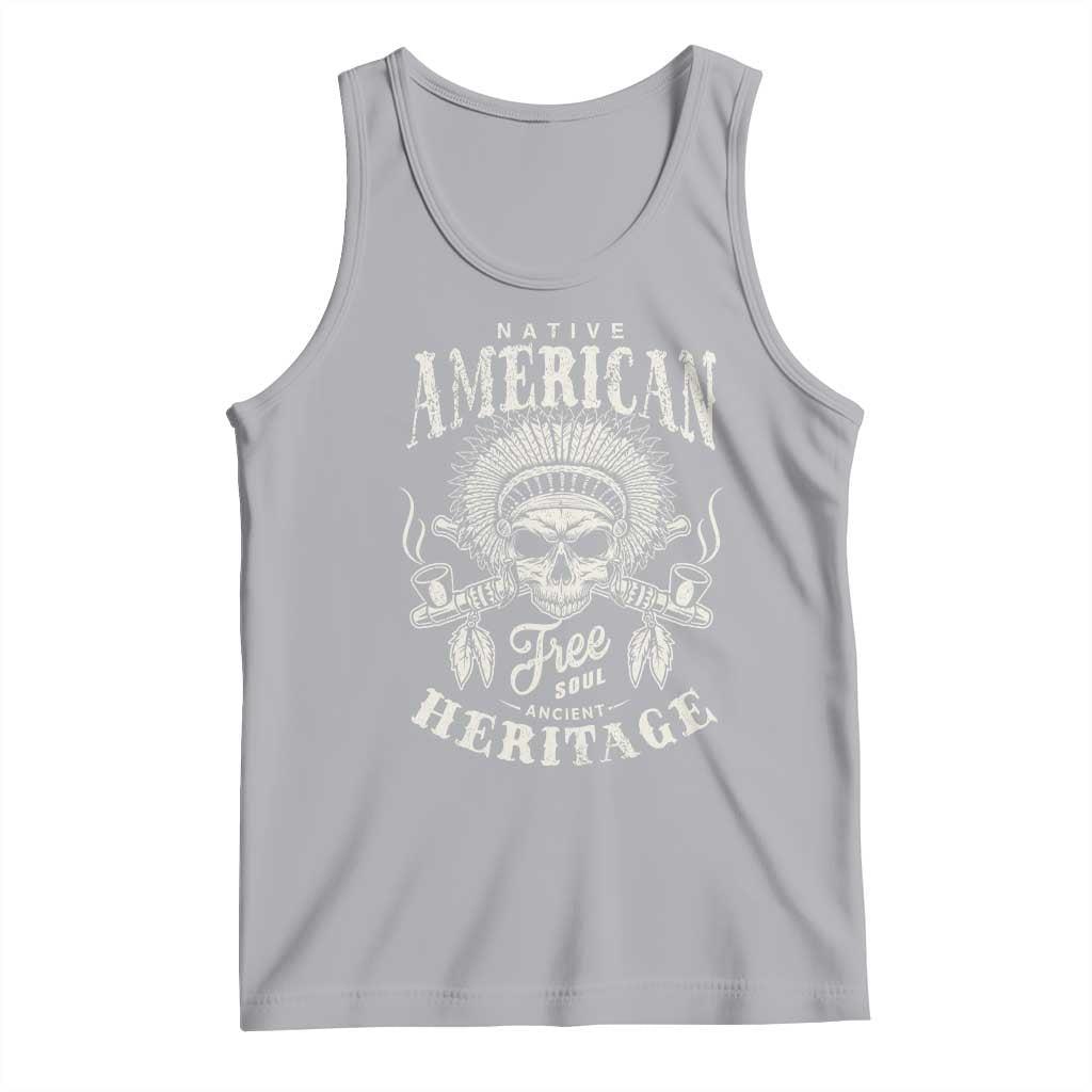 Native American Free Soul Ancient Heritage Tank Top Vintage Indian American Chief - Wonder Print Shop