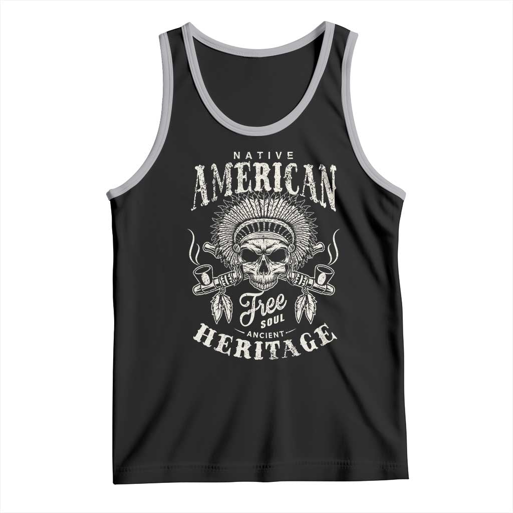Native American Free Soul Ancient Heritage Tank Top Vintage Indian American Chief - Wonder Print Shop