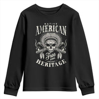 Native American Free Soul Ancient Heritage Youth Sweatshirt Vintage Indian American Chief - Wonder Print Shop