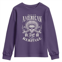 Native American Free Soul Ancient Heritage Youth Sweatshirt Vintage Indian American Chief - Wonder Print Shop