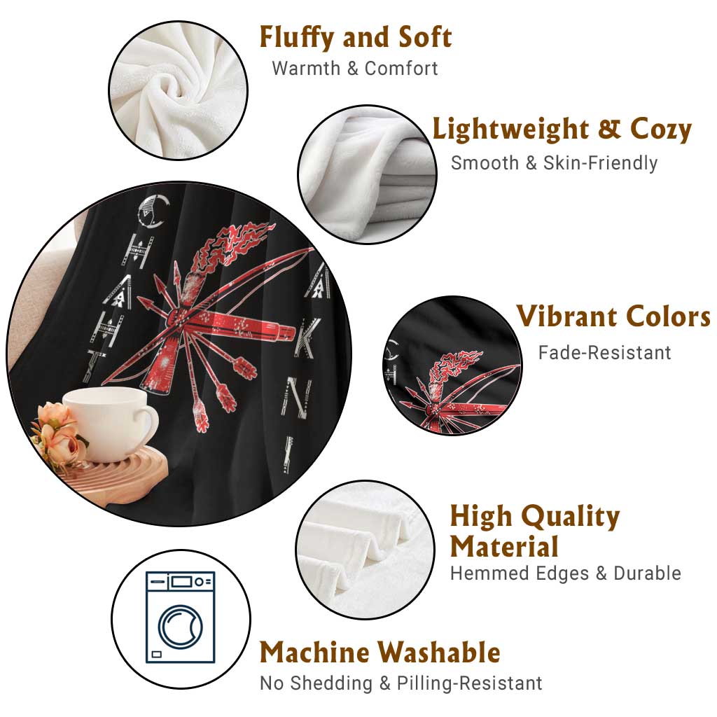 Chahta Yakni Tribe Throw Blanket Native American Indian Choctaw Nation Culture - Wonder Print Shop