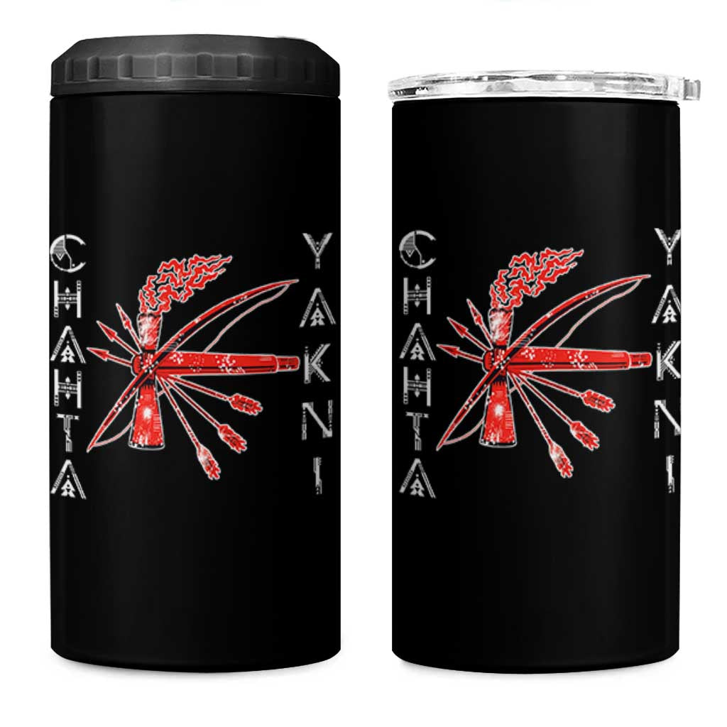 Chahta Yakni Tribe 4 in 1 Can Cooler Tumbler Native American Indian Choctaw Nation Culture - Wonder Print Shop