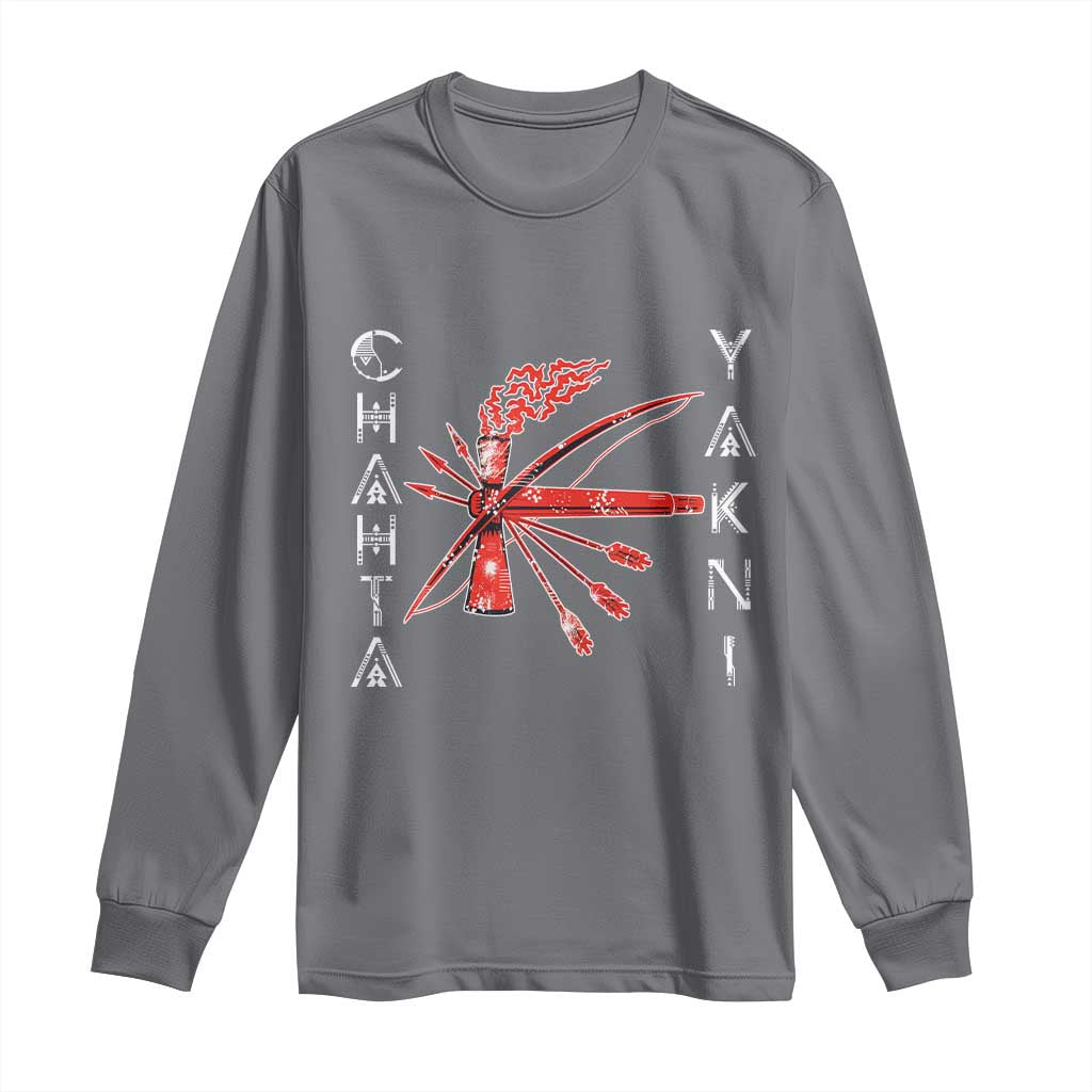 Chahta Yakni Tribe Long Sleeve Shirt Native American Indian Choctaw Nation Culture - Wonder Print Shop
