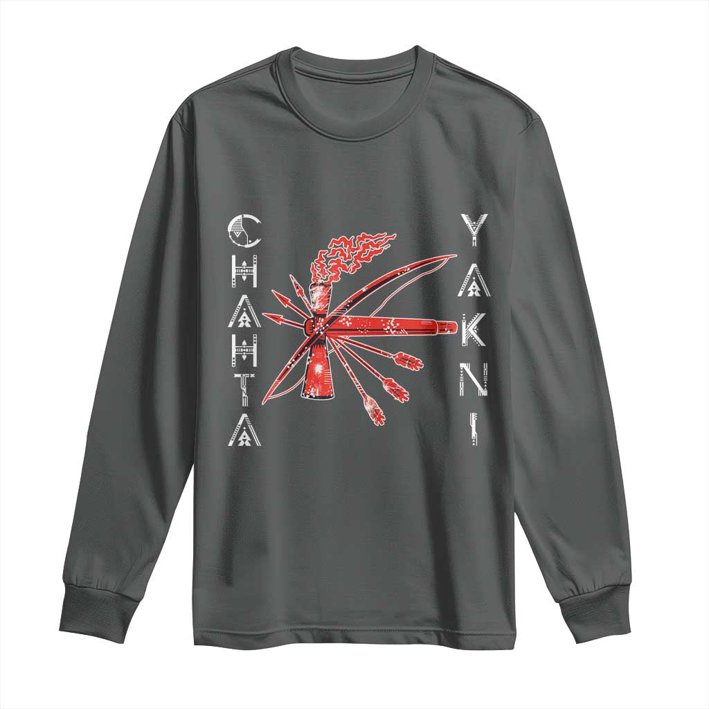 Chahta Yakni Tribe Long Sleeve Shirt Native American Indian Choctaw Nation Culture - Wonder Print Shop