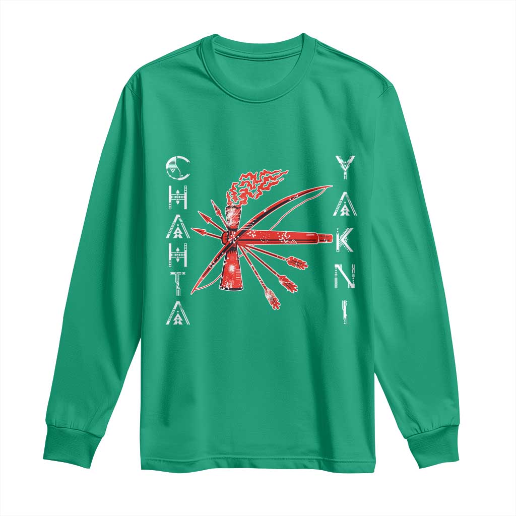 Chahta Yakni Tribe Long Sleeve Shirt Native American Indian Choctaw Nation Culture - Wonder Print Shop