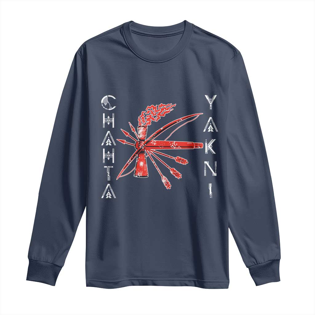 Chahta Yakni Tribe Long Sleeve Shirt Native American Indian Choctaw Nation Culture - Wonder Print Shop