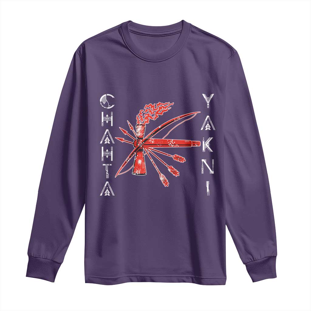 Chahta Yakni Tribe Long Sleeve Shirt Native American Indian Choctaw Nation Culture - Wonder Print Shop